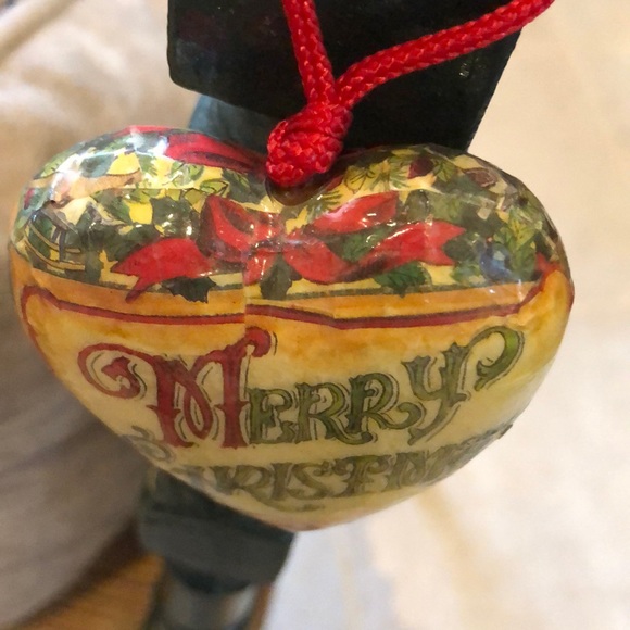 🎄Merry Christmas Small Machete Puffed Heart Christmas Tree Ornament - Picture 3 of 8